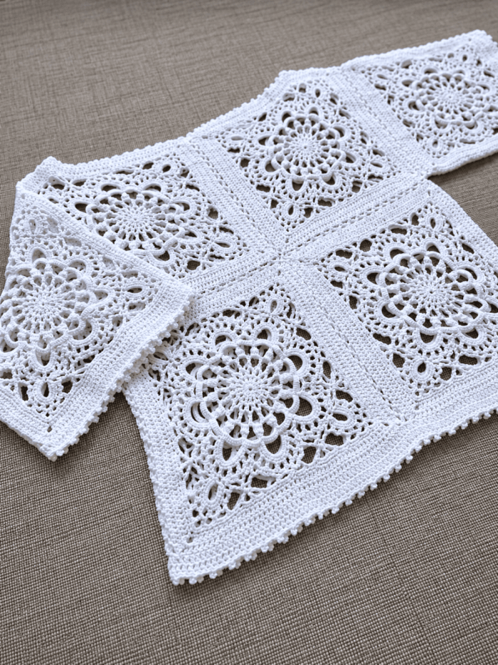 Bluzka Mandala – ręcznie robiona bluzka na szydełku handmade - obrazek 4