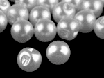 Guziki perełki 10mm białe perłowe (na sztuki)