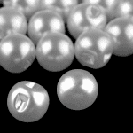 Guziki perełki 10mm białe perłowe (na sztuki)