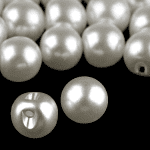 Guziki perełki 10mm ivory (na sztuki)