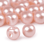 Guziki perełki 10mm pudrowy róż (na sztuki)