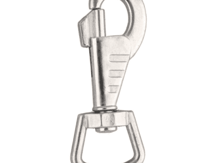 Karabińczyk metalowy 23x85mm SREBRNY