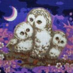 Kanwa z nadrukiem SOWY (6309)