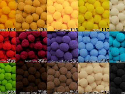 POMPONY 13 mm (P-05) 100 sztuk