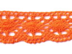 KORONKA BAWEŁNIANA 42 mm S07 POMARAŃCZOWA