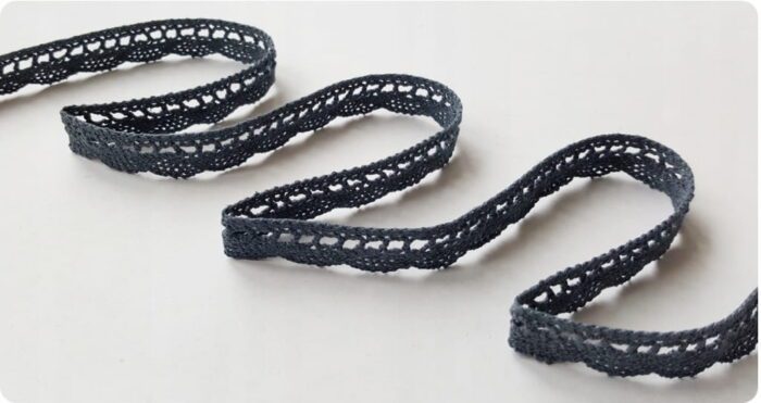 KORONKA BAWEŁNIANA 13 mm C062 STALOWA