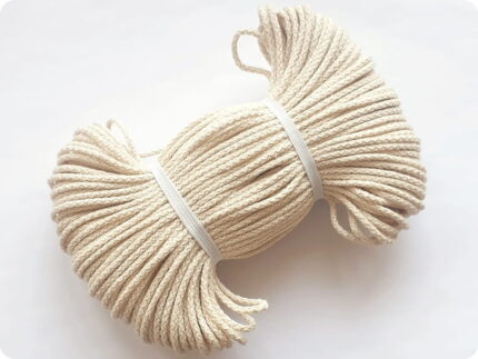 KNOT sznurek bawełniany 2,5mm ECRU na metry
