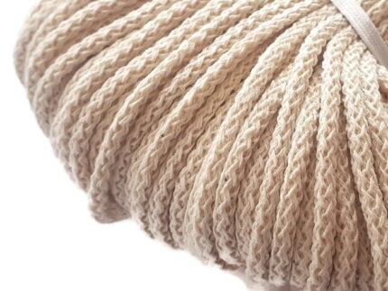 KNOT sznurek bawełniany 3mm ECRU (50metrów)