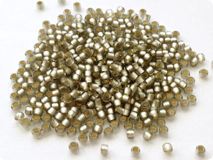 KORALIKI TOHO 8/0 SILVER LINED frosted black diamond (29AF) 10g