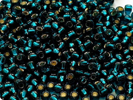 KORALIKI TOHO 8/0 SILVER LINED teal (27BD) 10g