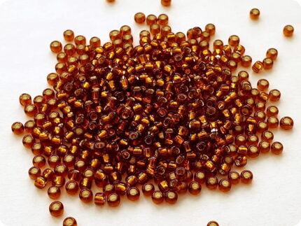 KORALIKI TOHO 8/0 SILVER LINED smoky topaz (34) 10g