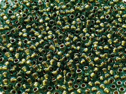KORALIKI TOHO 11/0 INSIDE COLOR aqua/gold (284) 10g