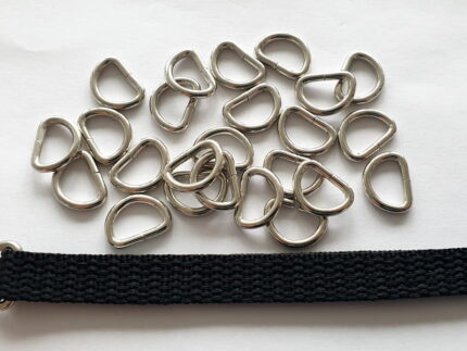 Półkola metalowe SREBRNE 10mm