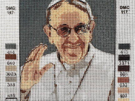 Kanwa z nadrukiem PAPIEŻ FRANCISZEK (3309)