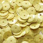 CEKINY 8 mm (6) JASNOŻÓŁTE