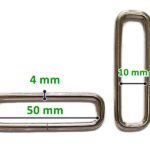 Ramki metalowe SREBRNE 50/10mm