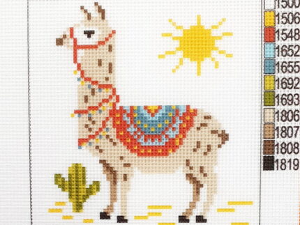 Kanwa z nadrukiem 15x15 - LAMA (1046)