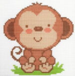 Kanwa z nadrukiem 15x15 - MAŁPKA (1030)