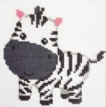 Kanwa z nadrukiem15x15 - ZEBRA (1031)