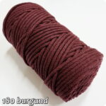 Sznurek pleciony BAWEŁNIANY 5mm na metry