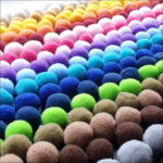 TAŚMA z POMPONAMI 4cm - na metry