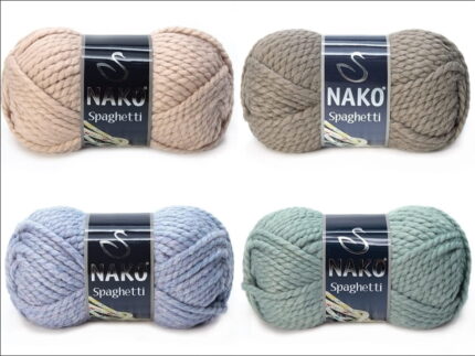 Włóczka Nako SPAGHETTI 100g/60m - akryl + wełna