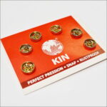 Zatrzaski metalowe 6mm (0) 6szt