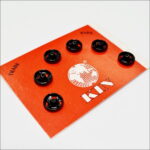 Zatrzaski metalowe 6mm (0) 6szt