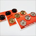 Zatrzaski metalowe 15mm (6) 3szt