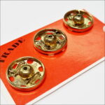 Zatrzaski metalowe 15mm (6) 3szt