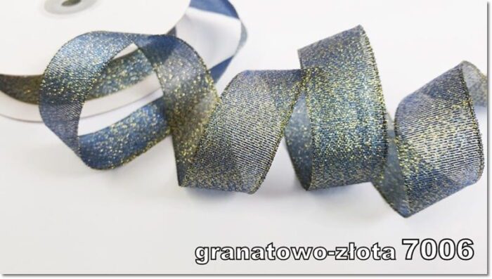 Wstążka BROKATOWA 6mm NA METRY