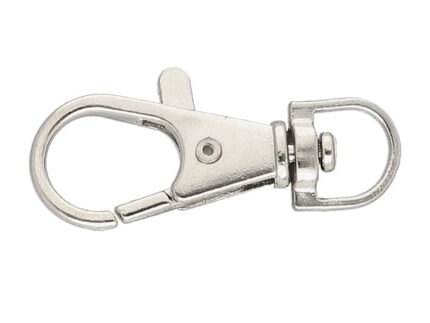 Karabińczyk metalowy SREBRNY rybka 9mm