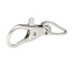 Karabińczyk metalowy SREBRNY rybka 15mm