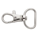 Karabińczyk metalowy SREBRNY rybka 20mm