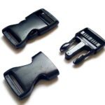 Granatowa klamra PLASTIKOWA 25mm