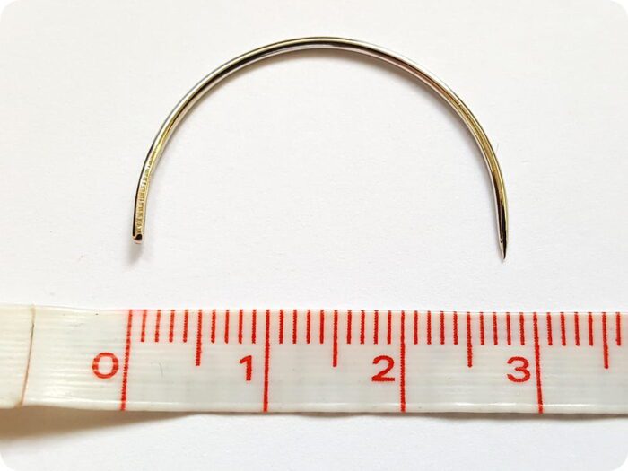 ZESTAW IGIEŁ TAPICERSKICH PÓŁOKRĄGŁYCH WYGIĘTYCH - 5 SZTUK