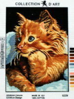 Kanwa z nadrukiem KOT (6229)