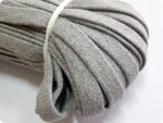 SZNUR PŁASKI BAWEŁNIANY 18mm SZARY / 1m