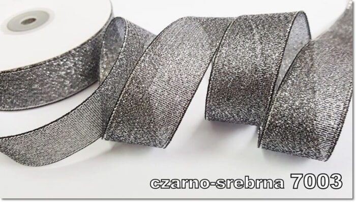 Wstążka BROKATOWA 6mm NA METRY