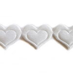 APLIKACJE NA TAŚMIE SERDUSZKA BIAŁE (wz.14)