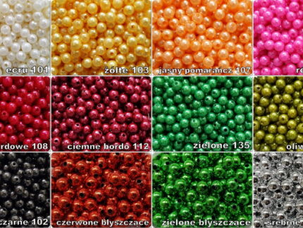 KORALIKI PEREŁKI 8 mm - 30 sztuk