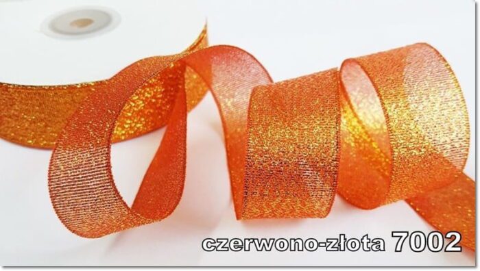 Wstążka BROKATOWA 6mm NA METRY