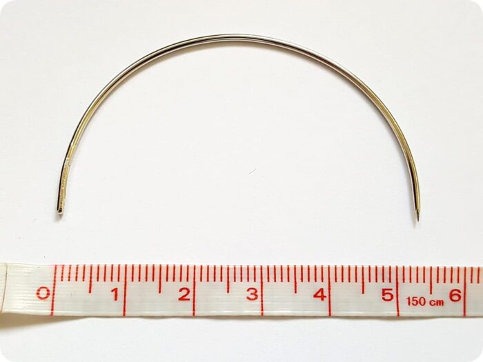 ZESTAW IGIEŁ TAPICERSKICH PÓŁOKRĄGŁYCH WYGIĘTYCH - 5 SZTUK