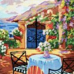 Kanwa z nadrukiem PEJZAŻ (6193)