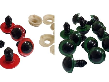 Bezpieczne oczka zaciskowe do zabawek 15mm 1szt