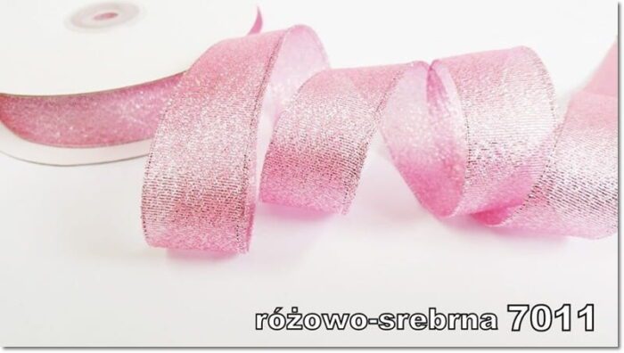 Wstążka BROKATOWA 6mm NA METRY