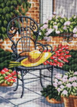 Kanwa z nadrukiem OGRÓD KWIATOWY (6293)