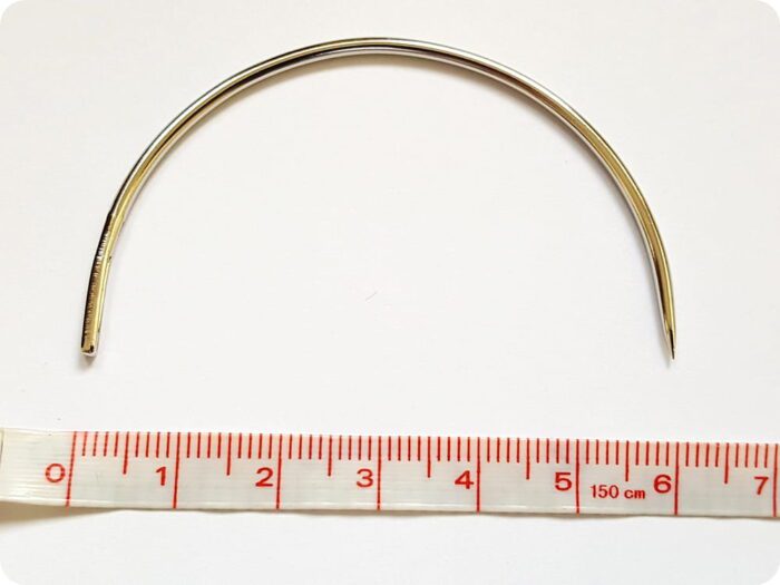 ZESTAW IGIEŁ TAPICERSKICH PÓŁOKRĄGŁYCH WYGIĘTYCH - 5 SZTUK