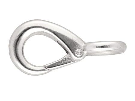 Karabińczyk metalowy 12x50mm SREBRNY