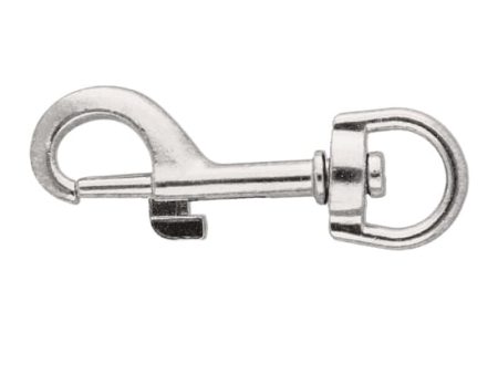 Karabińczyk metalowy 12x54mm SREBRNY